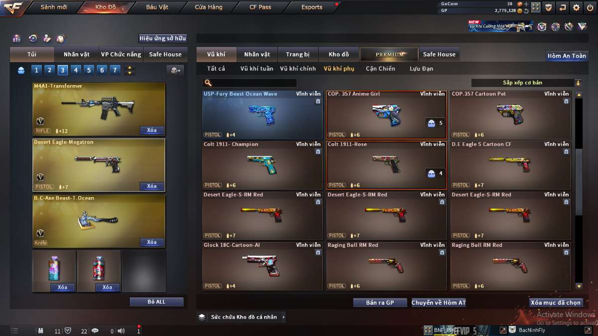 shop acc cf uy tin gia re